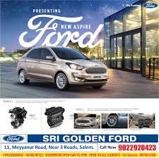 Drive Your Dream with Sri Golden Ford – Karur’s Trusted Ford Dealer!
