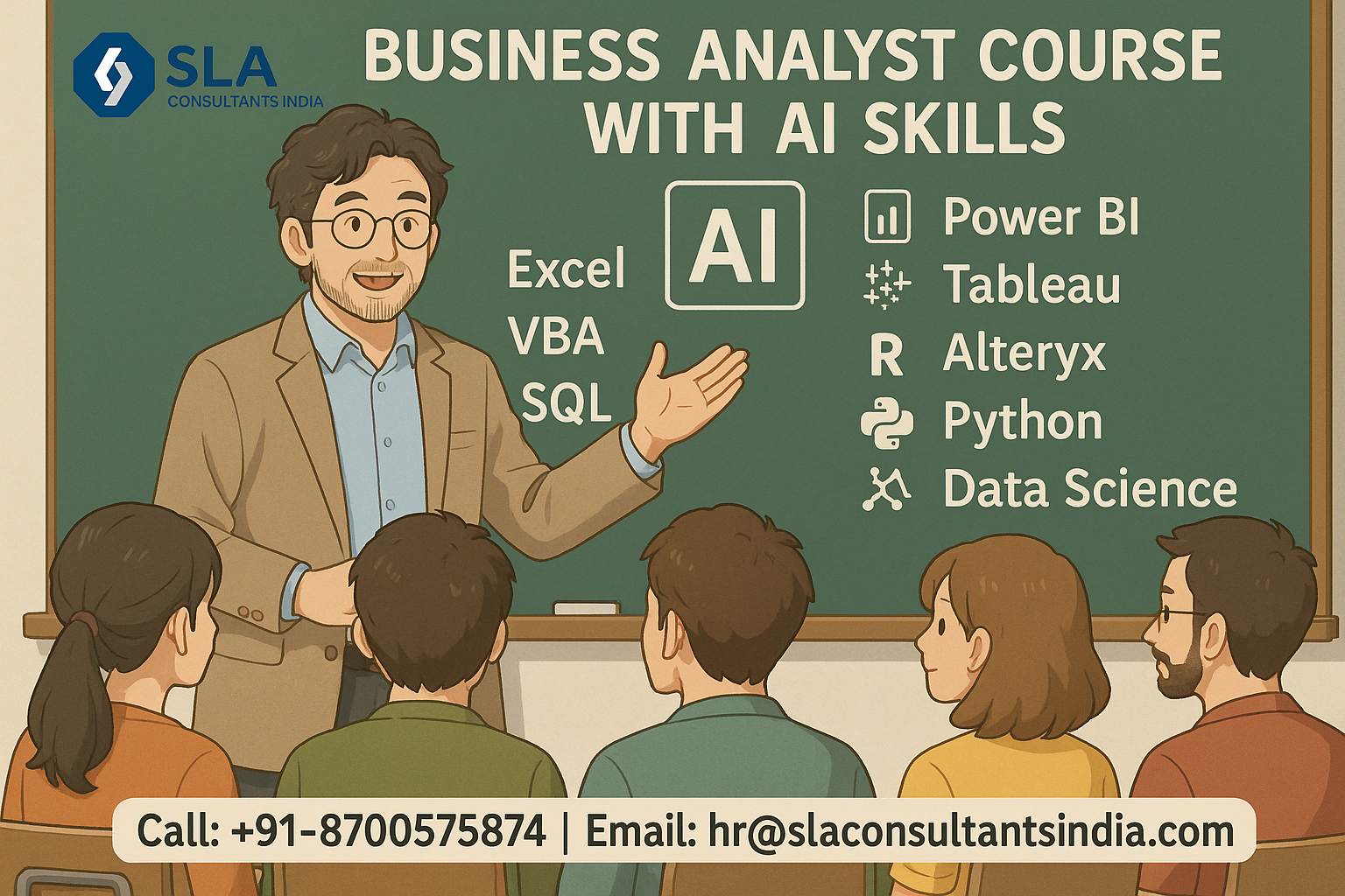 Updated Business Analyst Trainee with AI Skills in Noida of “SLA Consultants Noida” Off-Campus hiring by Companies