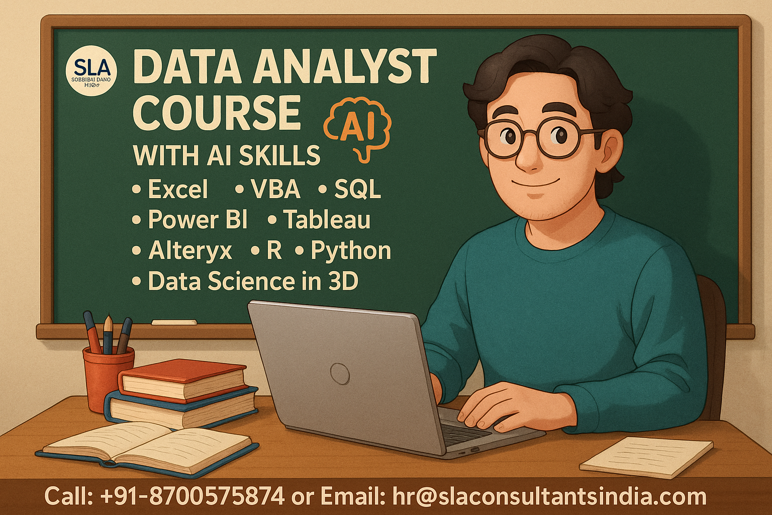 Data Analytics Certification Program, Update with AI Skills for 2026, by SLA Consultants Delhi, India,