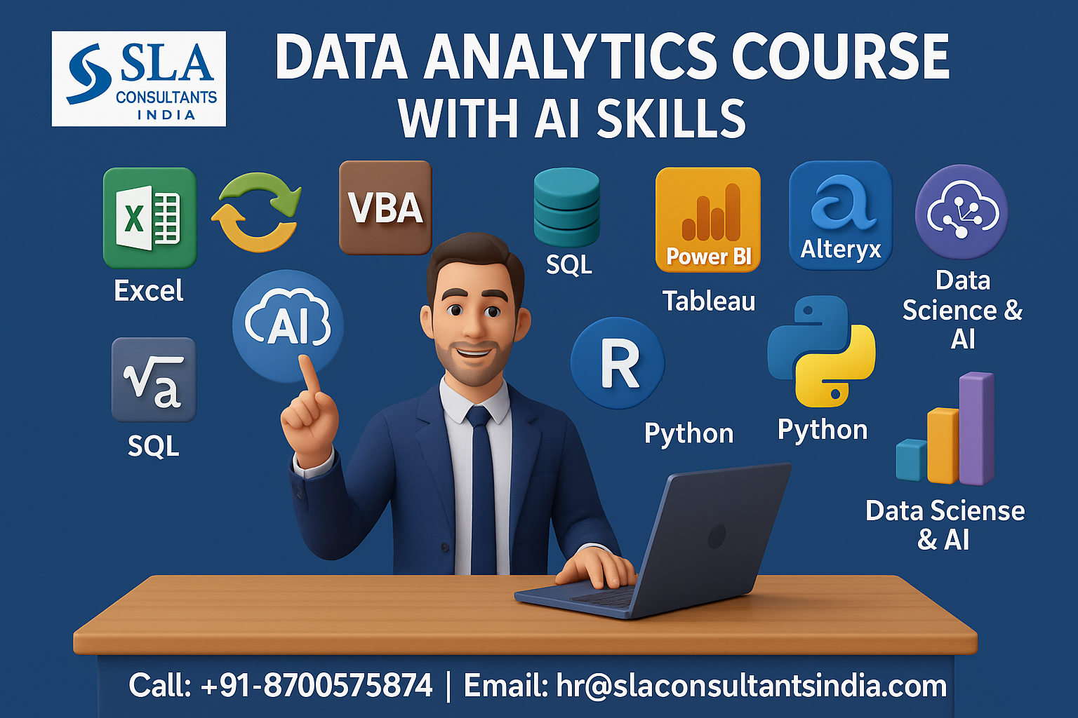 Diploma in Data Analytics Course in Delhi, 110043 – ( Best Data Analytics Institute ) “New Year Offer 2026” Free Tableau and “Data Science Course” [with Google Certificates] @ {SLA Consultants} “100% Job Guarantee”