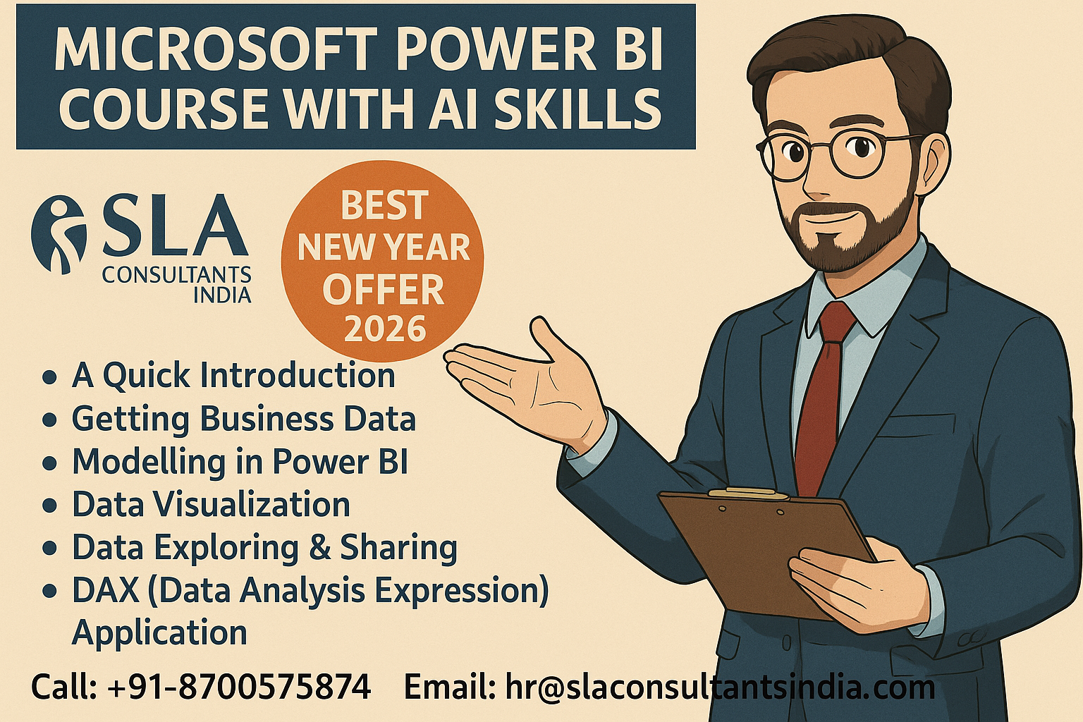 Microsoft Power BI Training Course in Delhi 100% Placement[2026] – Tableau Certification, SLA Analytics and Data Science Institute,