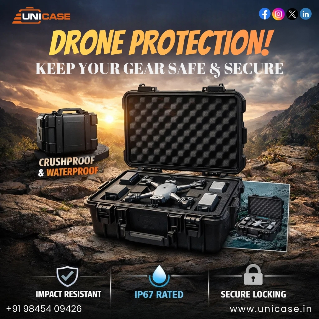 Premium Waterproof & Hard Plastic Carry Cases for Professional Protection – Unicase.in