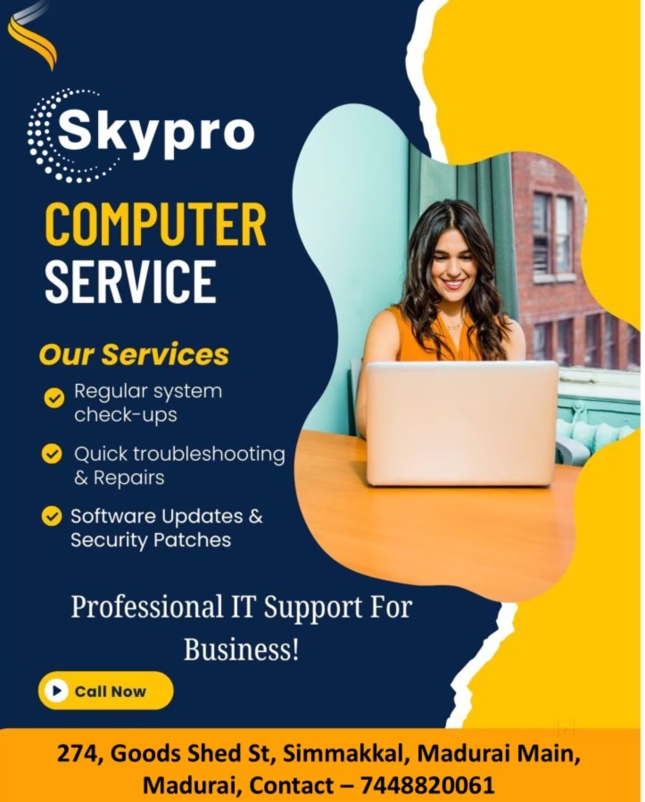 Skypro Technologies – Laptop & Printer Service in Madurai