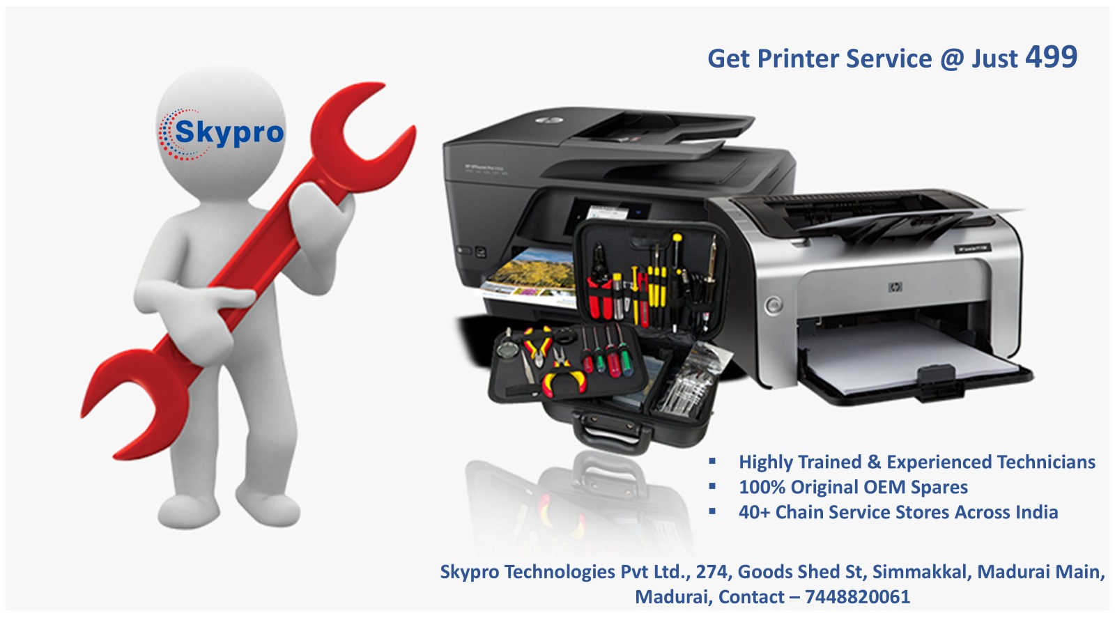 Skypro Technologies – Laptop & Printer Service in Madurai